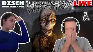 🔴 Phasmophobia - LIVE - 8. Rész - Vak vezet Világtalant