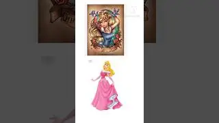 Disney Princess as pinup tattoo girl #hello_2022 #shorts #hello #viral #trending #princess