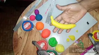 Clay banana / play doh banana /How to make banana with clay