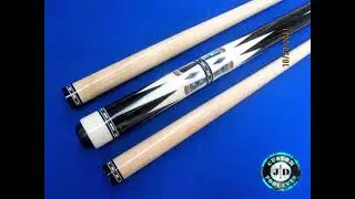 JD Custom Cues - 2011 Tuxedo Supreme - Ebony, Ivorine  & Abalone