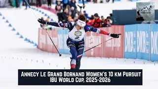 Women's 10 km Pursuit - Annecy Le Grand Bornand - Biathlon season 2025/2026 IBU World Cup