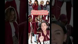 🍁Granate el Color Tendencia - Combinaciones Perfectas #tendenciasinvierno2024 #granate