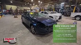 Used Auto Parts Inventory - Stock # HJB052 - 2012 Volvo S60