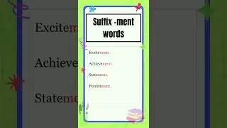 Suffixes | Suffix 