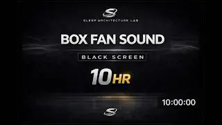 Box Fan Sound for Deep Sleep (10 Hours) | Black Screen After 1 Minute