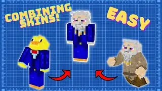 How to combine two Minecraft skins into one