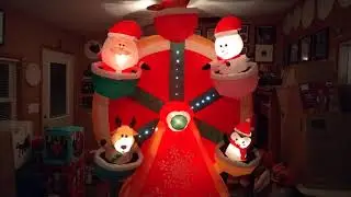 NEW FOR 2021 Christmas Airblown Inflatable 9ft Animated Ferris Wheel
