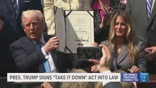 President Trump signs Take It Down Act into law. A similar bill is on Gov. DeSantis' desk