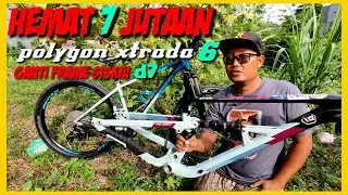 sepeda polygon xtrada 6 ganti frame polygon siskiu D7. hemat 7 juta an