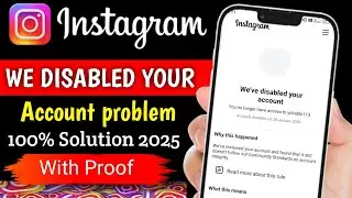 We disabled your account || we suspended your account || how to recover disabled account instagram 