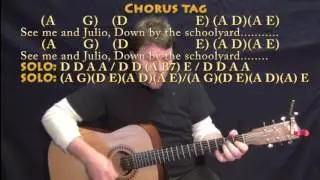 Me and Julio Down By the Schoolyard (Paul Simon) Guitar Cover Lesson with Chords/Lyrics