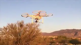 Sunset Drone Flight