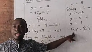 IISimultaneous Linear EquationsII Substitution Method