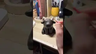 painting a chunky cow #art #painting #satisfying