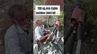 Cable Joint Work ⚡#electrical #mseb #electricalengineering #distribution #trending #ht #33kv