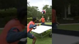 Intense Match Between Serge and Joshua ⚽️🏓