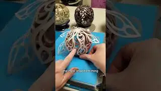 This is how I get the patterns on my luminaries. #pottery #ceramics #luminary #carving #stencils
