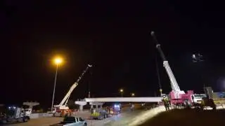 Time Lapse Video: Southeast Rail Extension Girder Set on Bridge 2