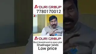 aduri group iconic 2 venture |Open Plots in Shadnagar #realestate#adurigroup #aduri#realestateagent