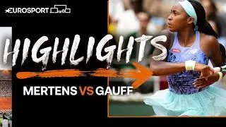 Coco Gauff seals Elise Mertens win with bagel to make quarter-finals | Eurosport Tennis