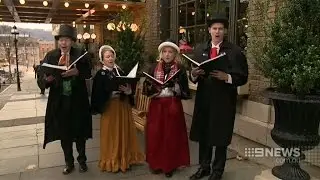 Christmas in Bethlehem, PA - Olde Towne Carolers on Australian News