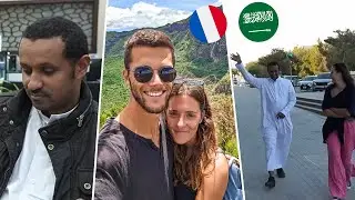 ســـعودي يستقـــبل أجانب في الرياض بالمملكة العربية السعودية و يجعلهم ينبهرون بهـــذا.... 😍