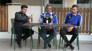 Pressekonferenz mit beiden Trainern beim Heimspiel gegen FC Tegernheim