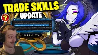 Have another Player Upgrade your gear in AQW Infinity with Trade Skills!