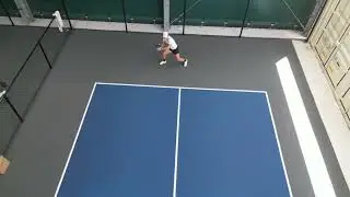#pickleball  Drone View of singles practice #professionalPickleball #femaleathlete