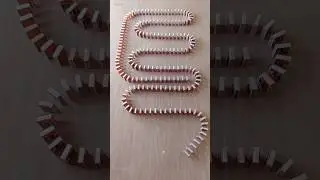 Dominoes Chain Reaction Amazing Wow #shorts #domino #entertainment #shortvideo #youtubeshorts