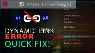 Broken Dynamic Link? Do THIS to Instantly Fix AE to Premiere Pro ERROR! #seo