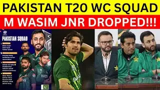 Pakistan T20 World Cup 2026 Squad Announced!!! | Babar Azam Included, M Wasim Jnr Dropped!!!