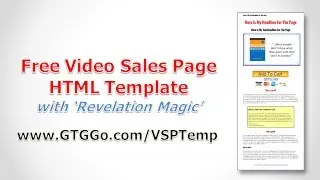 Free Video Sales Page HTML Template