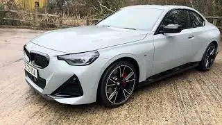 2023 (72) BMW M240i xDrive Coupe in Brooklyn Grey metallic. 