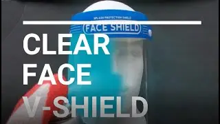 Bikershades Clear Face Shield Protective Cover Mask.  Reusable. Cleanable. Comfortable.  Full View.