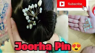 Aesthetic Crafts: Joorha Pin making at Home || Hair Accessory || Easy & Beautiful Crafts DIY