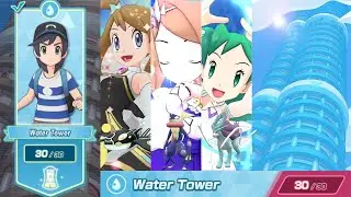 Pasio Towers Ep1 - Water Tower Floor 30 (No Superawakening) [Pokemon Masters EX]
