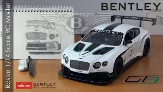 Rastar Bentley Continental GT3 1/14 Scale RC Model, Unboxing, Details, Test Drive