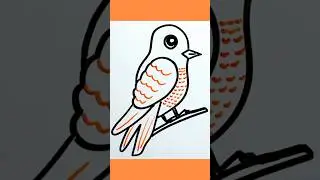 Bird Drawing for kids/ Bird Drawing Easy 🐦 🐦 #shorts
