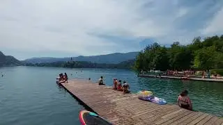 Swimming area, Lake Bled