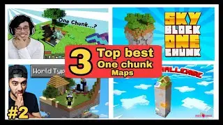 Top 3 best one chunk maps download for android part 2 || Minecraft best one chunk maps for 2022 ||