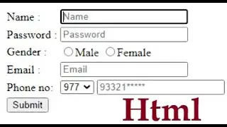 How to make Html Form || Part 1 || learn coding with fun