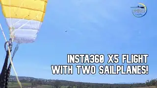 Morning Paramotor Flight with 2 Sailplanes! - Insta360 X5 POV