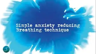 Simple anxiety reducing breathing technique / Breath-work art / Breathing meditation