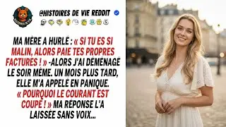 Ma mère a crié que si j’étais si intelligent, je paierais mes factures. J’ai fait plus.