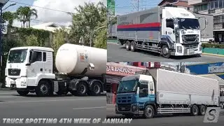 Philippine Truck Spotting Compilation for the 4th week of January! More different Trucks
