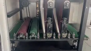 Flat Surface Deburring Metal Drawing Polishing Machine, Small Polish Machine For Metal