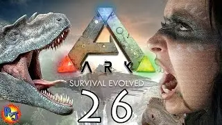 Let's Play ARK: Survival Evolved PS4 Split-screen | Co-op Gameplay Part 26 Taming a Megalodon (P+J)