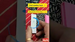 Positive First Response Pregnancy Test-Real Time ✅🥰❤️#viralvideo #pregnancy #pregnant #testkit #cute