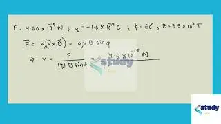 [Physics] An electron experiences a magnetic force of magnitude 4.60 10 N when moving at an angle o